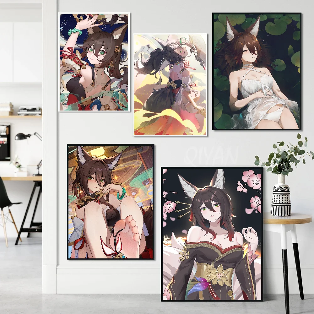 Tingyun Honkai Star Rail Poster Stickers Art Wall Murals Decor Game Room Decor Gifts HD Painting