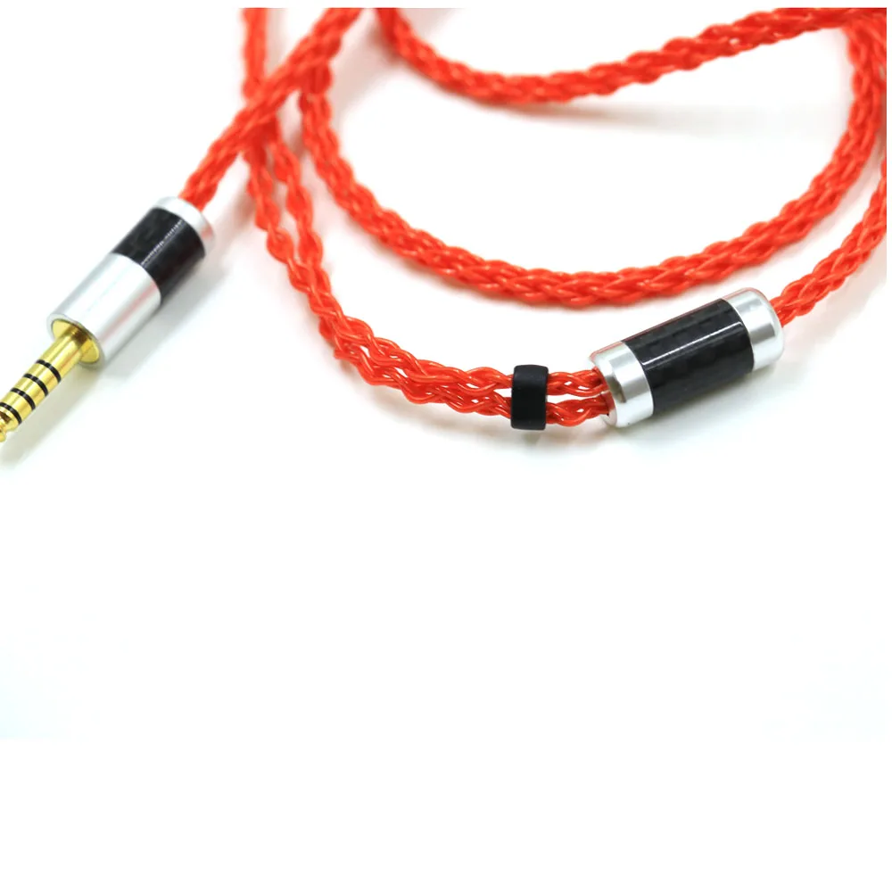 High Quality 2.5/3.5/4.4//4pin XLR Balanced Silver Plated Earphone Headphone Upgrade Cable For Mr Speakers Ether Alpha Dog Prime