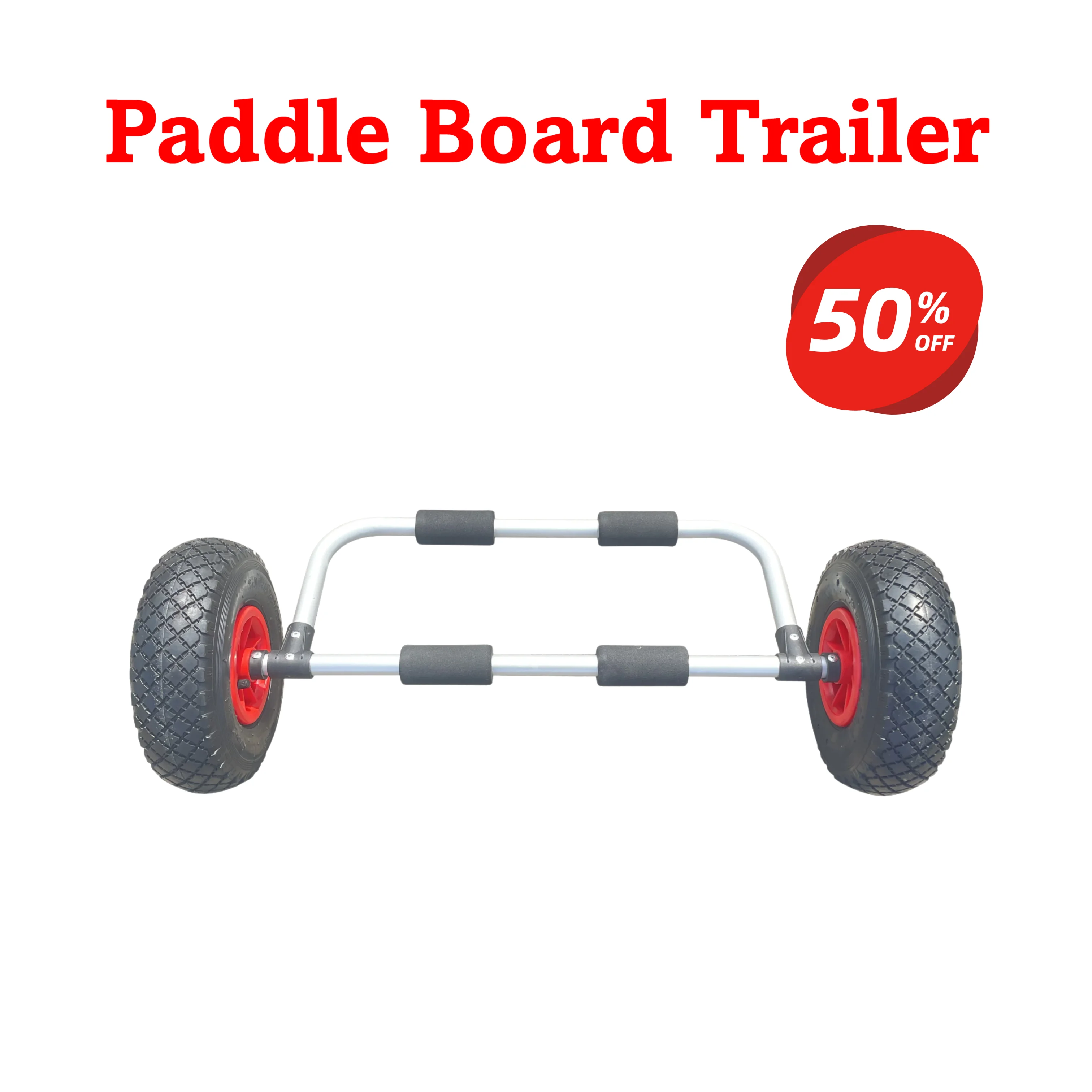 عربة طوف زورق كاياك من سبائك الألومنيوم، عربة محمولة لنقل لوح المجداف والملاحة المائية #1