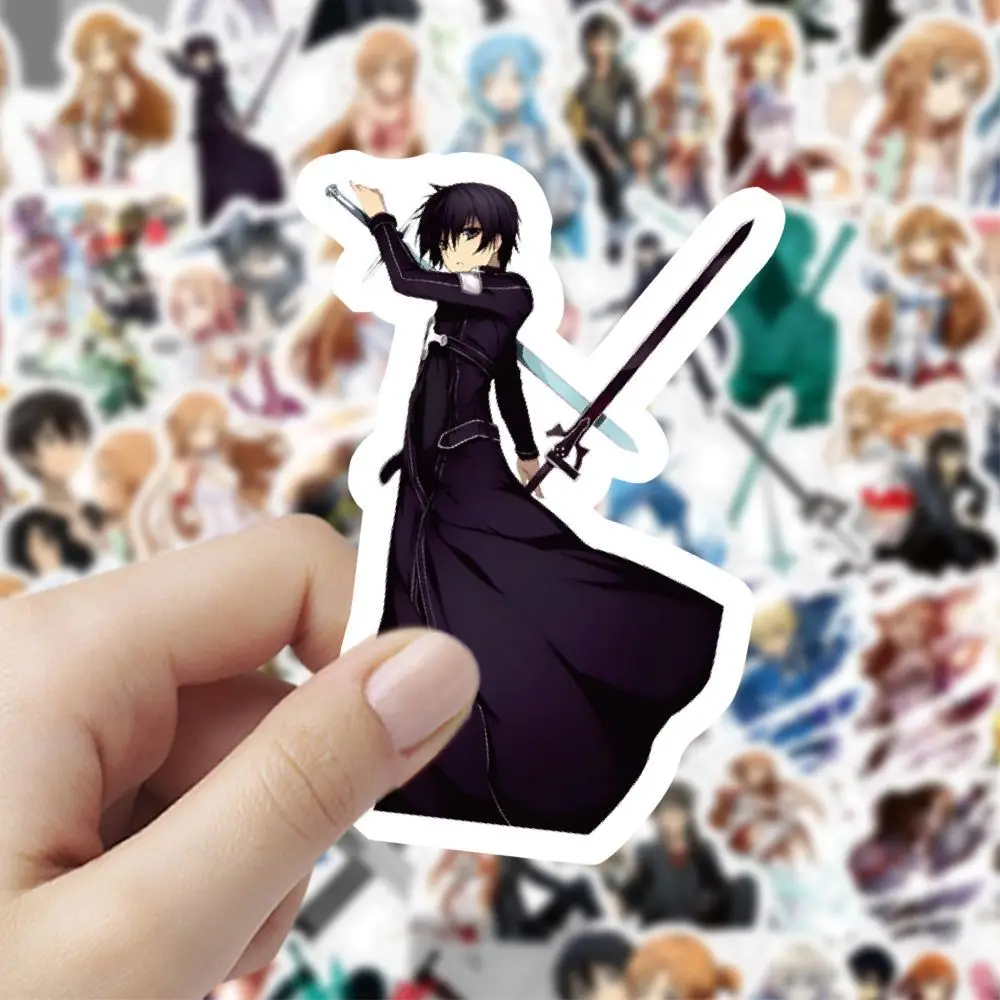 60/30/10PCS Kirito Asuna Alice Zubeiruku Popular Game 2D Peripherals Phone Cup Laptop Suitcase Decoration Waterproof Stickers