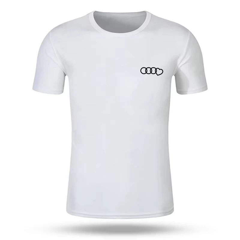 2024 الصيف تي شيرت للرجال الركض قصيرة الأكمام المحملة ملابس عصرية اليومية التجفيف السريع عادية س الرقبة البلوز رياضية القمم #3