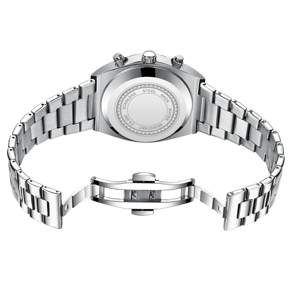 CHENXI Fashion Watches for Men Luxury Original Chronograph Business Men Watch Waterproof Steel Band Quartz Clock WristWatch