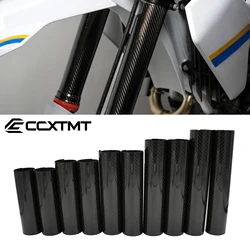 160mm 178mm 202mm 225mm 248mm Carbon Fiber Front Fork Guard Wrap Cover Motocross For Honda Yamaha Kawasaki Suzuki KTM CRF CR YZF