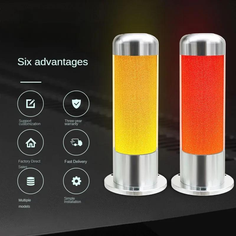 Three Colors In 1 layer Aluminum Shell Multi-layer CNC Machine Tool Warning Fault Indicator Light  Sound Safety Led Warning Lamp