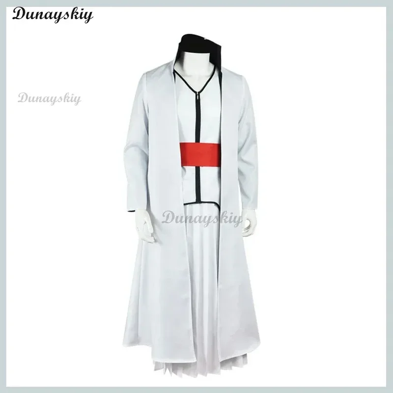 Candy 2025 аниме Bleach Shinigami Aizen Sousuke косплей Gotei 13 парик капитана белая накидка японский костюм кендо мужской Хэллоуин