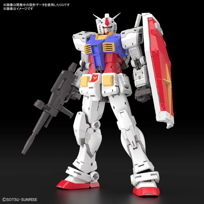 BANDAI RG 1/144 Mobile Suit RX-78-2 GUNDAM Ver. 2.0 Anime Assembly Model Action Toy Figures Christmas Gifts