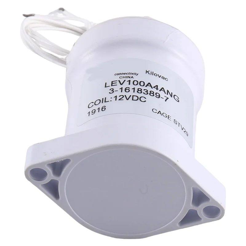 

1 Piece LEV100A4ANG 3-1618389-7 Contactor Relay 12V DC White ABS For New Energy Vehicles-A14Z