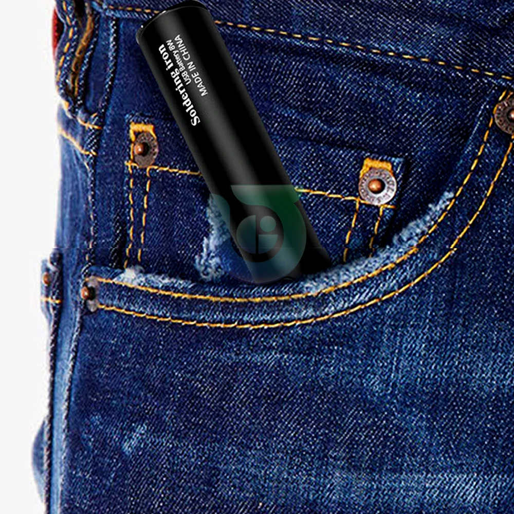 Cordless Soldering Iron USB Rechargeable Portable Soldering Iron Kit 10W Temperature Adjustable Electronic Repair Welding Tool
