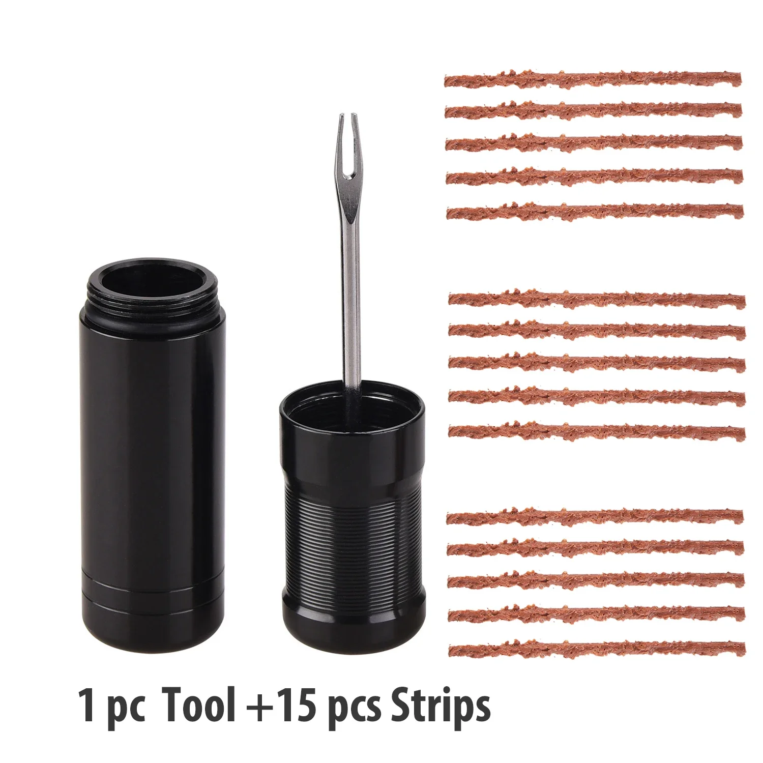 Fiets Tubeless Bandenreparatieset Slug Plug Stopper Rubberen spekstrips en inbrenggereedschap voor het bevestigen van lekke platte weg MTB-fiets