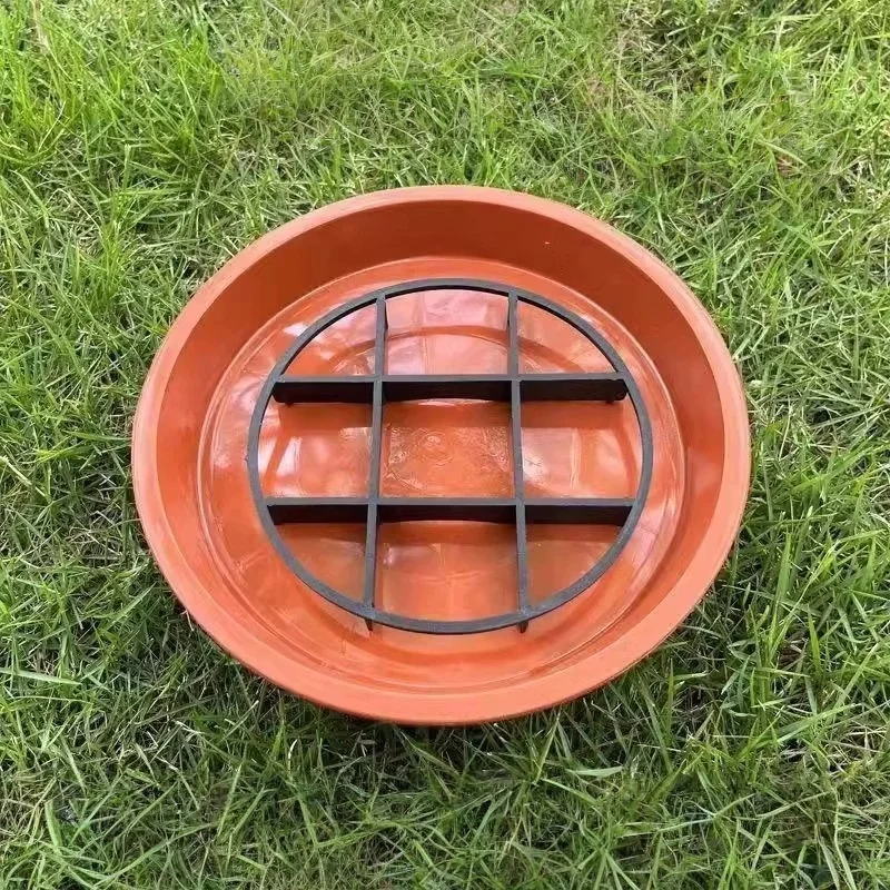 10 Stück Blumentopfuntersetzer aus Kunststoff, atmungsaktive Basis, verhindert Fäulnis der Wurzeln, für den Innen- und Außenbereich, praktisches Gartenzubehör – Detail 6