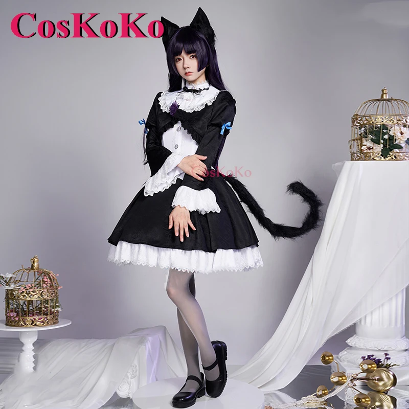 Coskoko gokō ruri คอสเพลย์อนิเมะน้องสาวของฉันไม่สามารถน่ารักนี้! เครื่องแต่งกายใหม่ kuroneko เดรสน่ารักหวานเล่นบทบาทใหม่