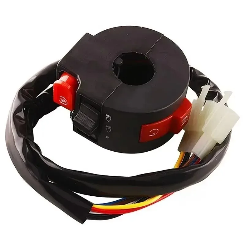 

Горячий переключатель с тремя функциями и двумя вилками 50-110 куб.см, популярный для внедорожного мотоцикла, пляжного велосипеда, старт-стоп, переключатель рулевого управления