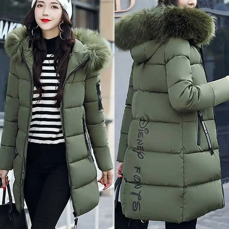 2023 new winter thickened warm parkas jacket women\'s western women\'s large medium and long down cotton jacket women clothing