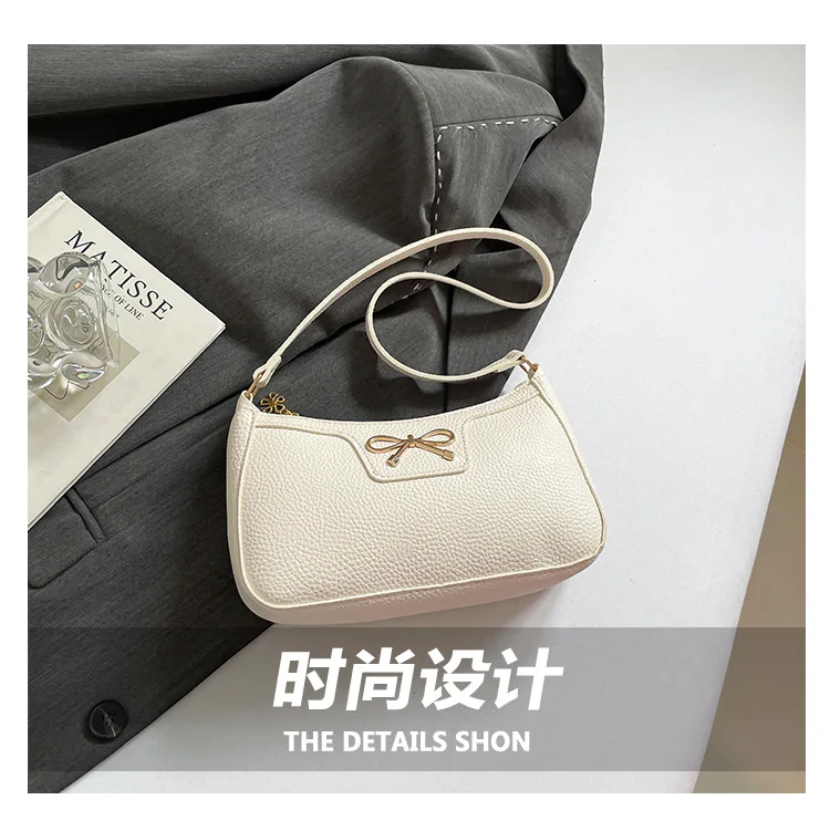Neu eingetroffene Damen-Umhängetasche mit Schleifendesign, modische, individuelle Pendeltasche – Detail 2