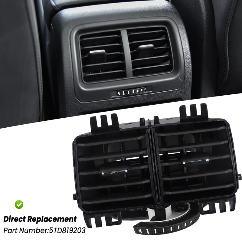 5TD819203 Rear Armrest Box AC Vent Grille Outlet Air-Conditioning Vents For VW Touran L 2016-2021