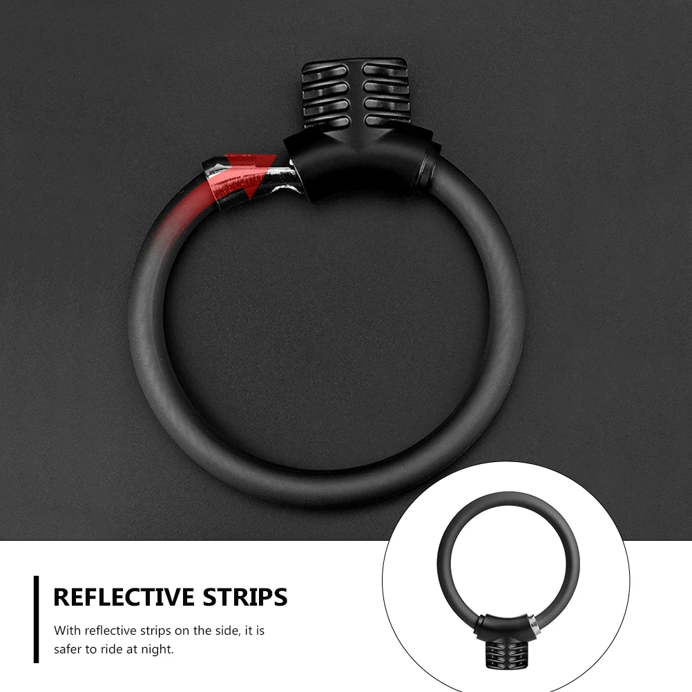 

1pc Alloy Ring Shaped Bike Lock Anti-Theft Security Compact Durable Thickened Portable Lock Bicycle Storage Safe Night Riding