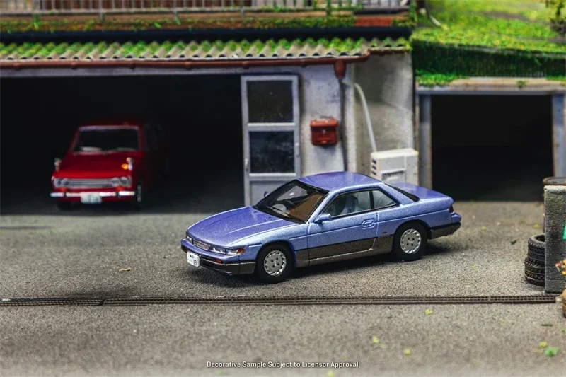 Jcollection 1:64 Silvia S13 Blau/Graues Druckguss-Modellauto