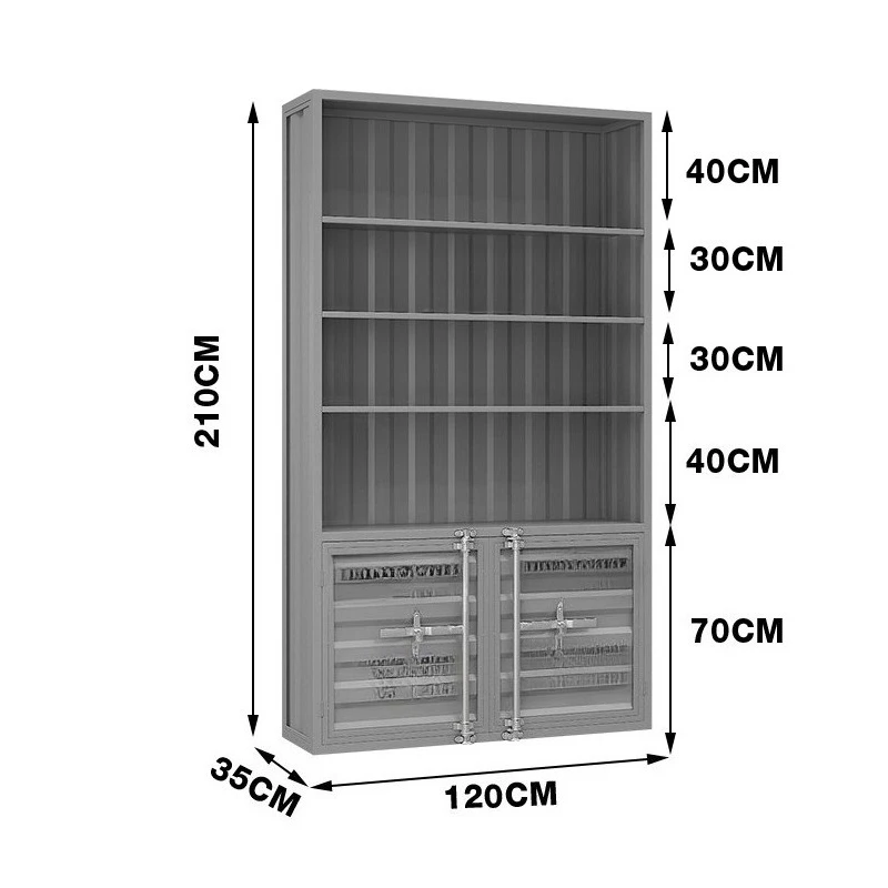 

Industrial style display cabinet Figure locomotive display cabinet Commercial container Wine cabinet Container display stand