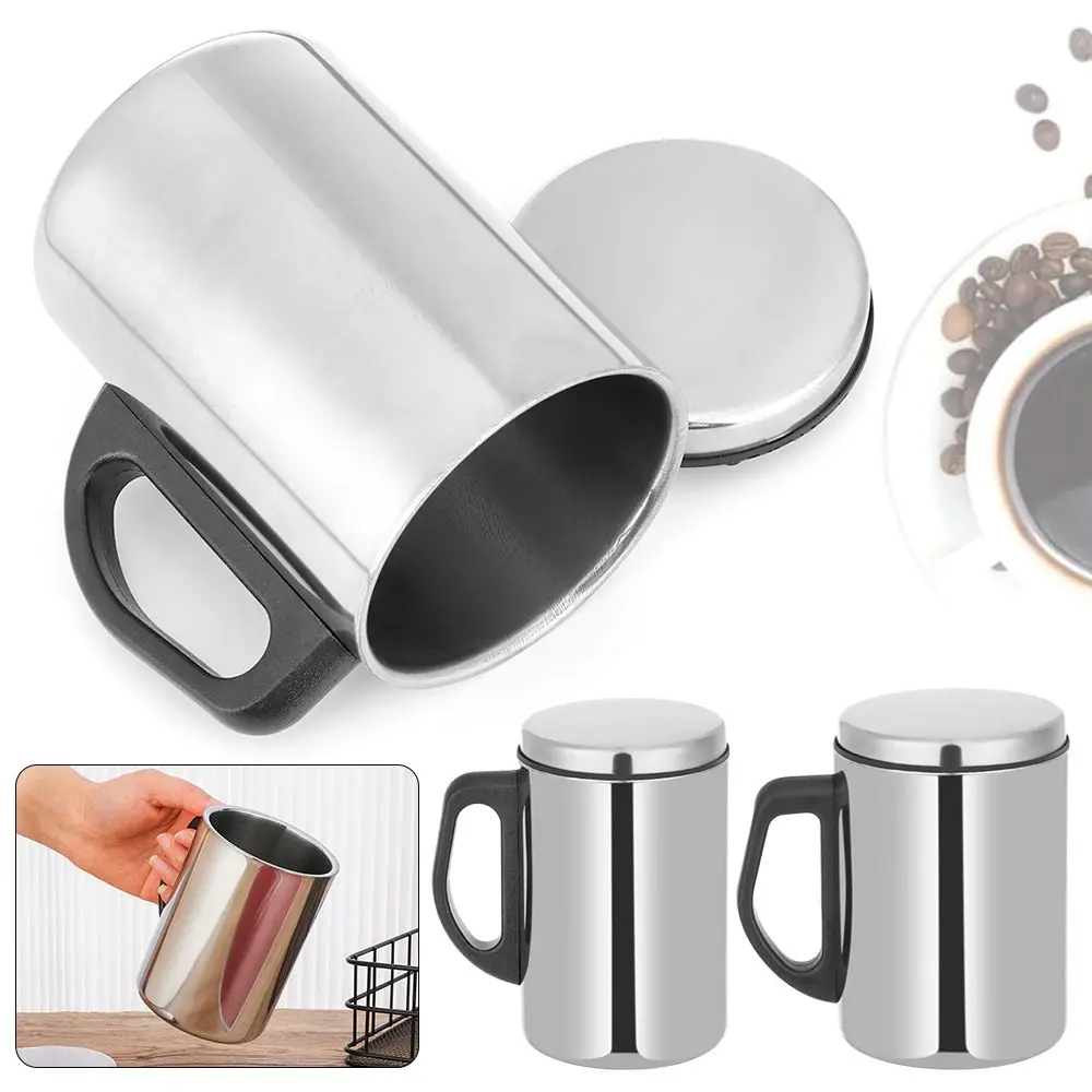Stahl Reise deckel Thermo Camping Vakuum flasche Wasser flasche Tee tasse Kaffeetasse