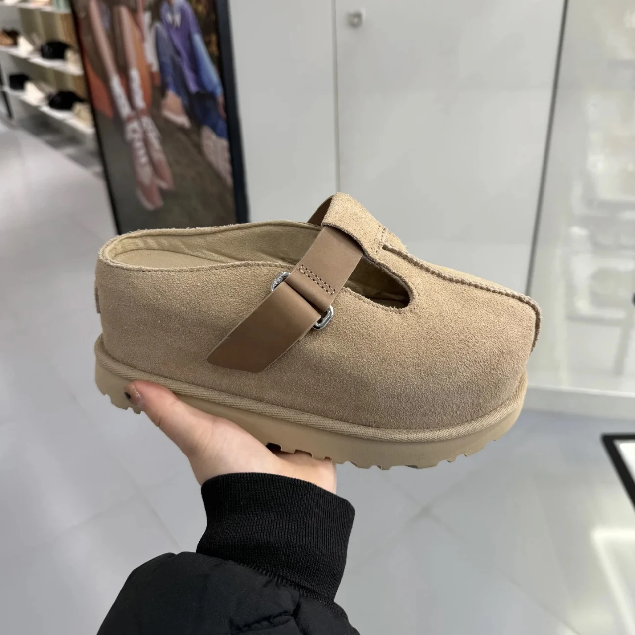 

Весенние женские мюли на толстой подошве в стиле Birkenstock, повседневные уличные модные туфли, удобная женская обувь