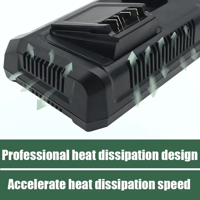 Lithium ion Battery Dual Port Fast Charger For BOSCH 10.8V 12V 14.4V 18V BAT411 BAT412 BHZUB183CN  ALL 18V Lithium Battery