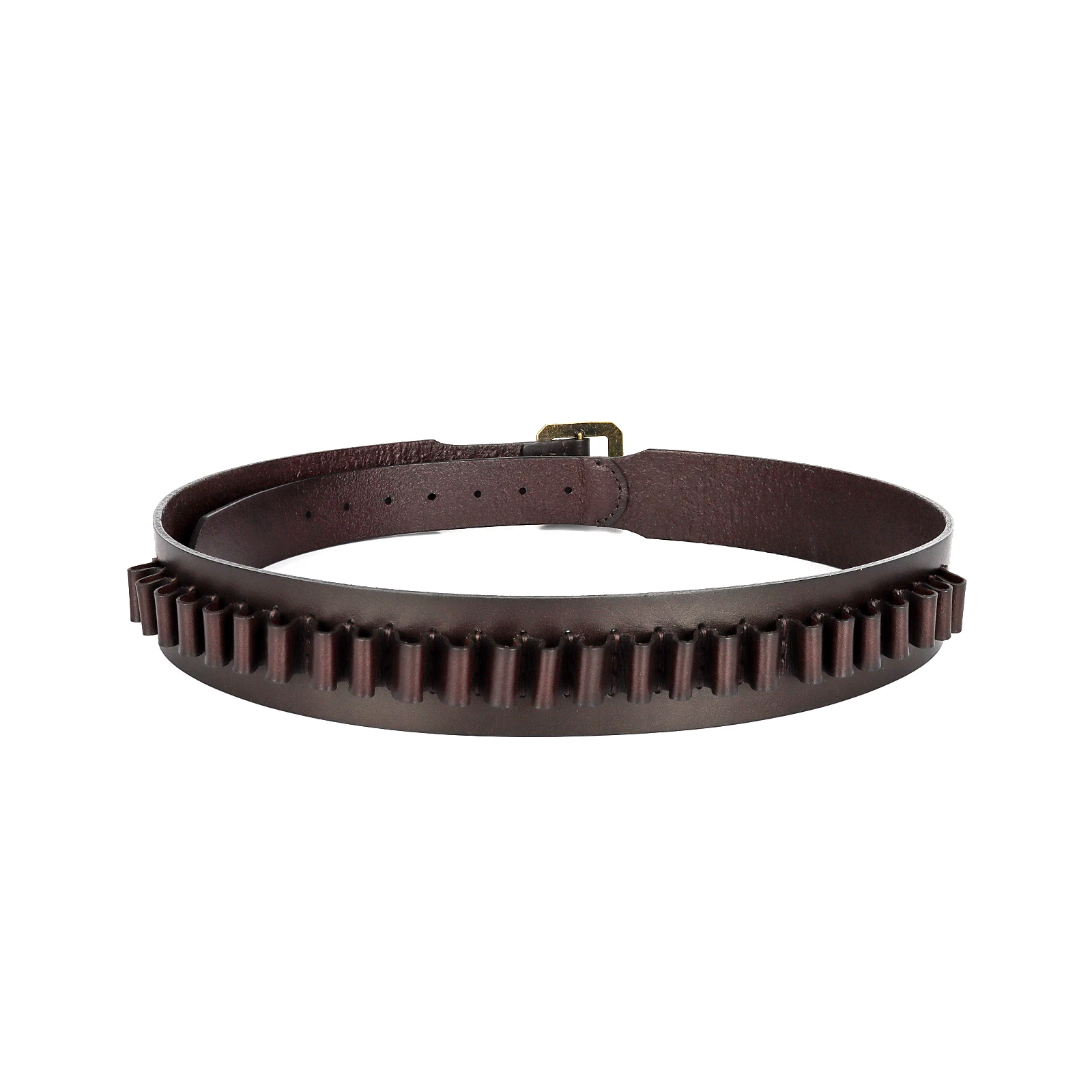 Tourbon Hunting Accessories Cartridges Belt Fits for .44/45mag Ammo 25 Rounds Leather Shell Bandolier XL Size 39-45\