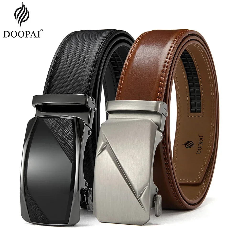 Automatic Buckle Men Belts Luxury Brand Belts For Men Leather Strap Casual Business For Men\'s Gifts