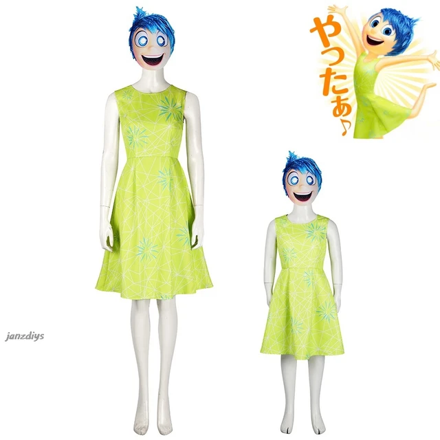 Inside Out Anime Cosplay Donna Gioia Costume adulto Costumi Donna Halloween Donna Uomo Figure Vestiti Cos Custumes Uomo Bambino Uso AliExpress