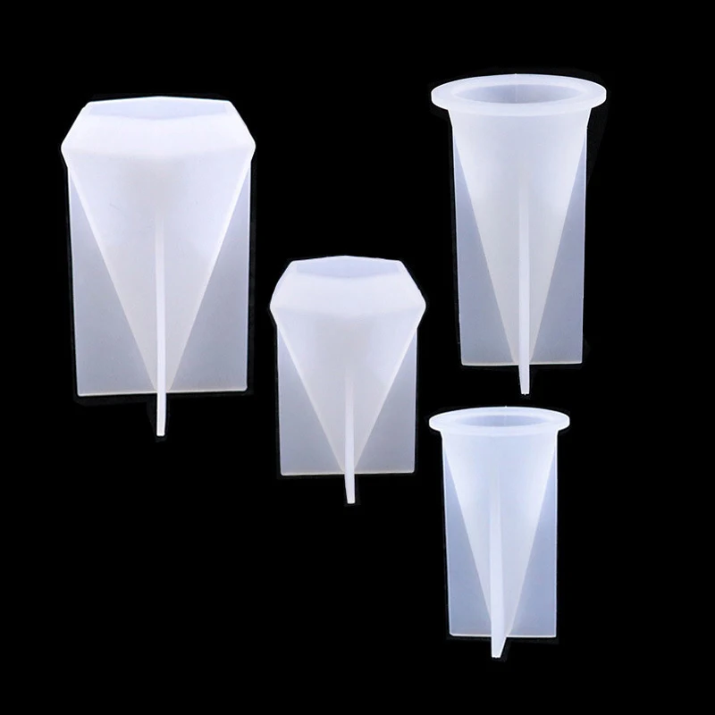 Ring Holder Cone Resin Molds Crystal Pyramid Silicone Epoxy Resin Moulds For DIY Ring Stand Jewelry Display Stand Candle Making