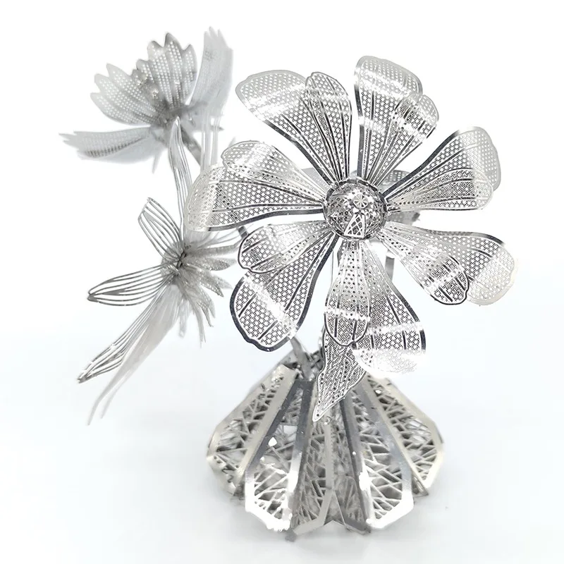 

Flower Arrangement 3D Metal Puzzle DIY Handmade Flower Plant Potting Model Assembly Puzzle Kits Jigsaw Toys For Kids Adult