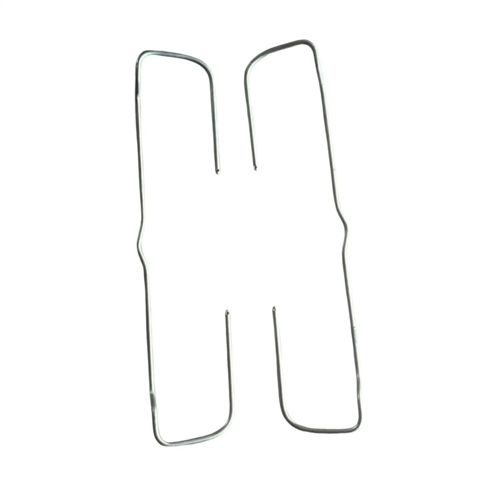 

2x Curved Handle Replacement Quick Installation Foldable Stable Performance Stainless Steel for Office Storage Box Accs