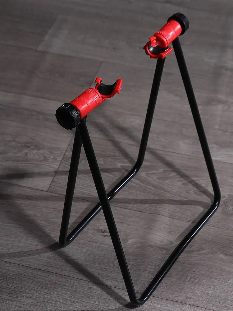AliExpress NONE Bicycle Folding Floor Stand Mountain Bike Triangle Vertical Stand Aluminum Alloy Bike U-Shaped Parking Rack Hub Repair Bracket