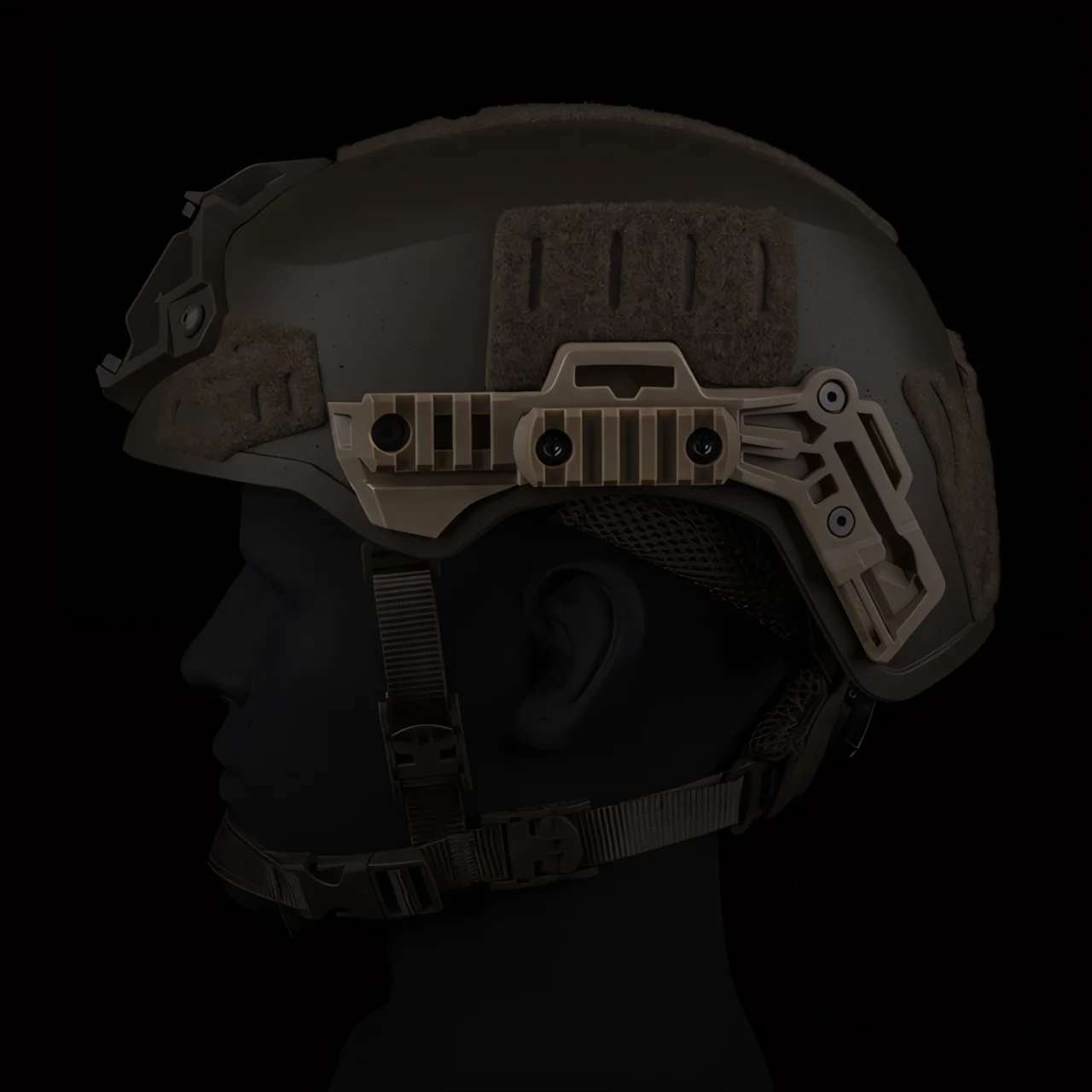Wosport Wendy 3.0 Helmet Rail Nylon Accessory Mount with Picatinny Rail for NVG Lanyard Headset Mount Tactical Light Airsoft