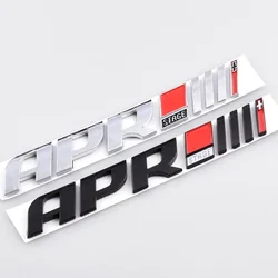 Chrome Black 3D ABS Letters Logo APR Stage III 3+ Rear Trunk Boot Badge Emblem Sticker for VW GOLF Audi R8 RS A3 A4 Q5