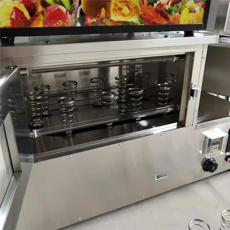 Máquina de Fazer Cone de Pizza com Quatro Cabeças 110V 220V Fabricante Chinês / Forno de Cone de Pizza / Máquina de Pizza em Cone