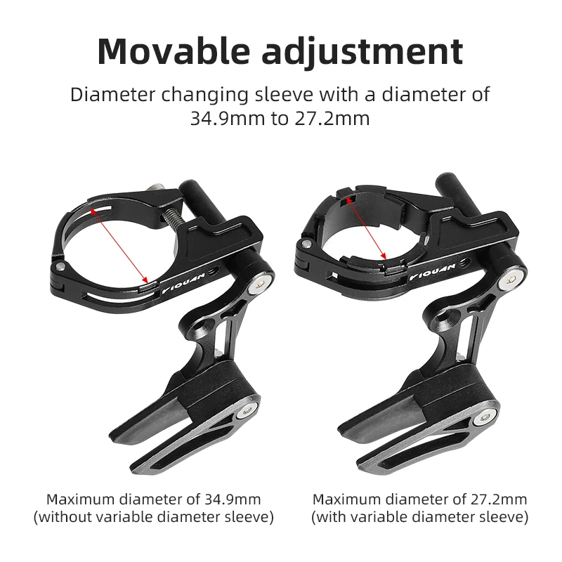 

ESLNF MTB Bicycle Chain Guide Drop Catcher 31.8 34.9 Clamp Mount Adjustable for Mountain Gravel Bike Single Disc 1X System