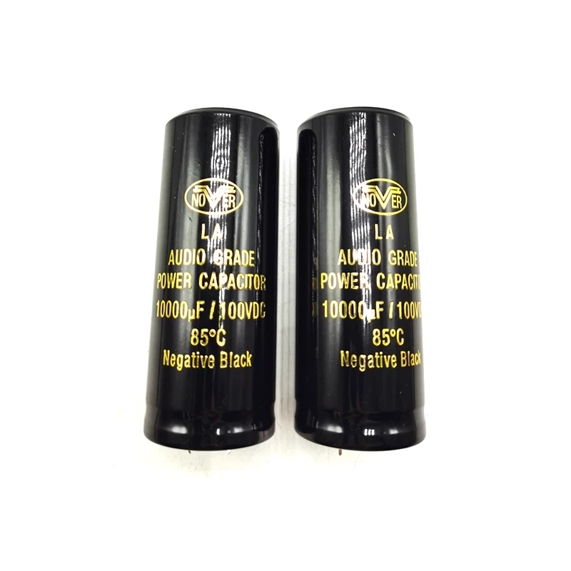2PCS Nover 10000uF 100V Fever Bronzing AUDIO Electrolytic Capacitor 35x80mm