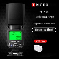 Triopo TR-950 Flash Light Universal for Canon Nikon Fujifilm Olympus 650D 550D 450D 1100D 60D 7D 5D Camera