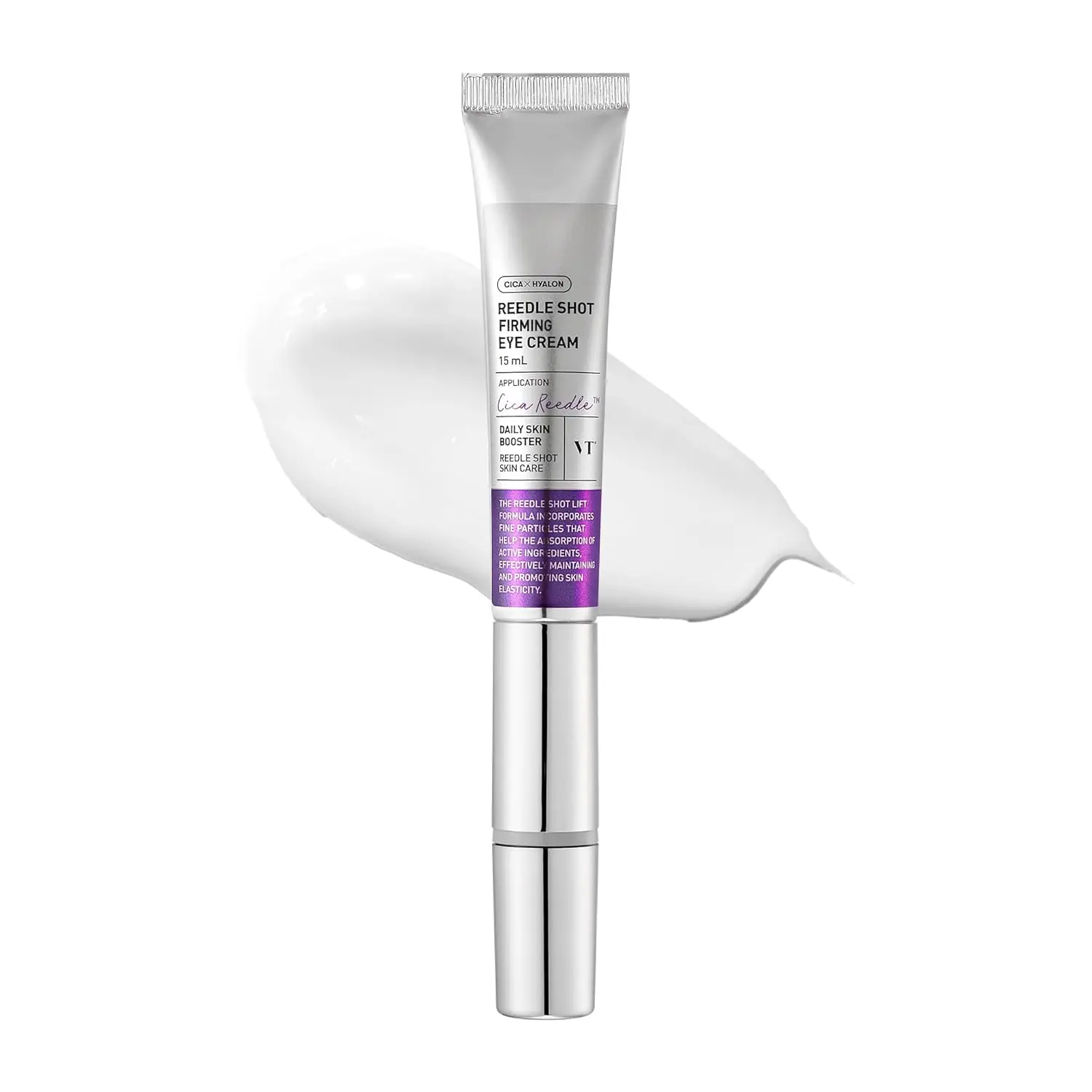 VT COSMETICS Reedle Shot Firming Eye Cream (0.51 fl oz / 15 ml), Micro-Vibration Eye Treatment for Wrinkles & Elasticity
