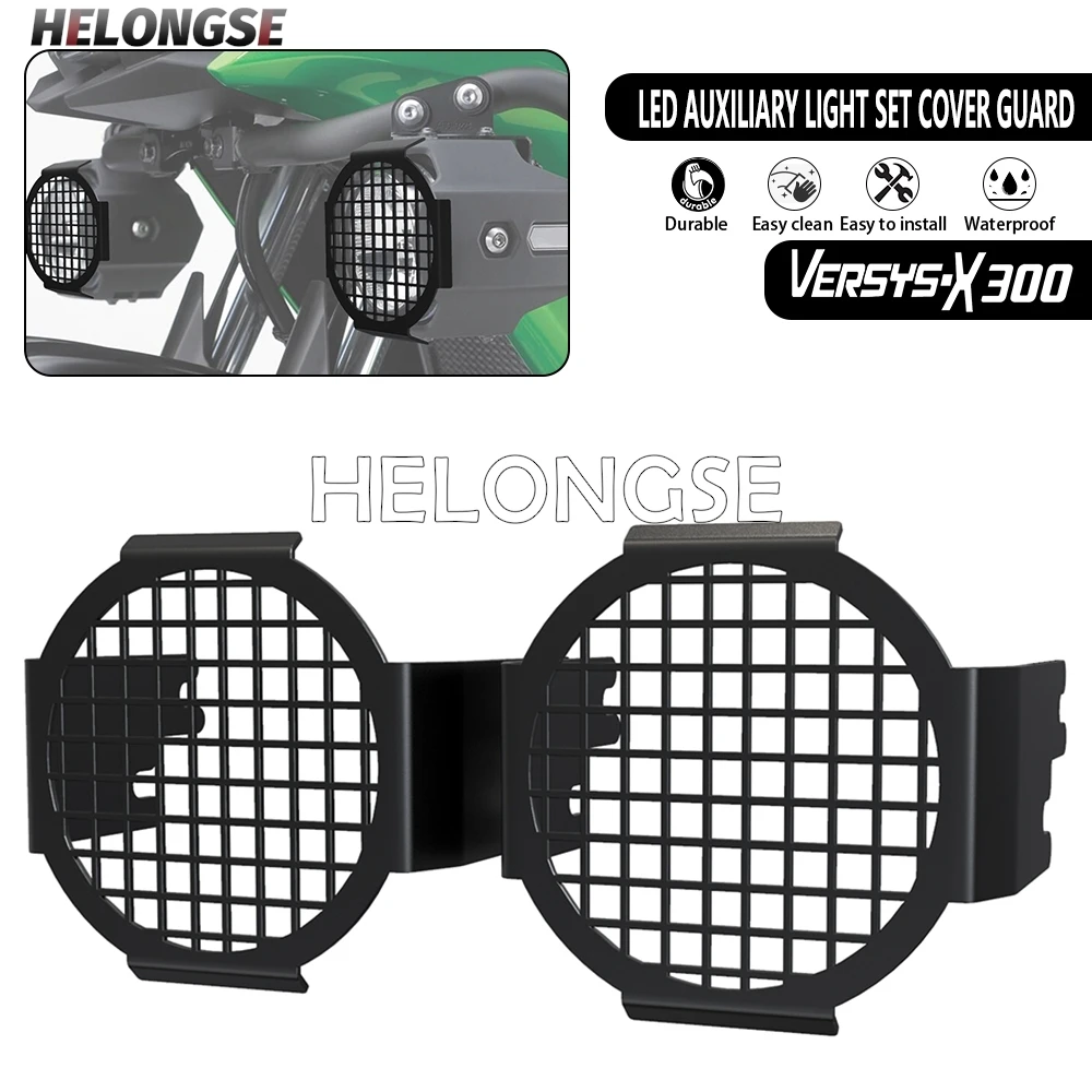

2025 FogLight Guard Spotlight Protector Cover For KAWASAKI VERSYS 650 VERSYS 1000SE 1000 VERSYS650 2017 - 2026 2024 VERSYSX300