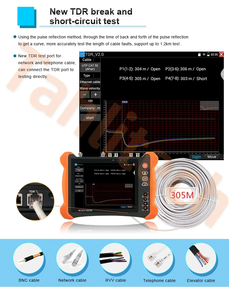 

8-Inch 8K HD CCTV IPC Tester IP Camera Test Wifi Tester POE UTP 8MP AHD 8MP CVI 8MP TVI camera tester CCTV Tester Monitor CCTV