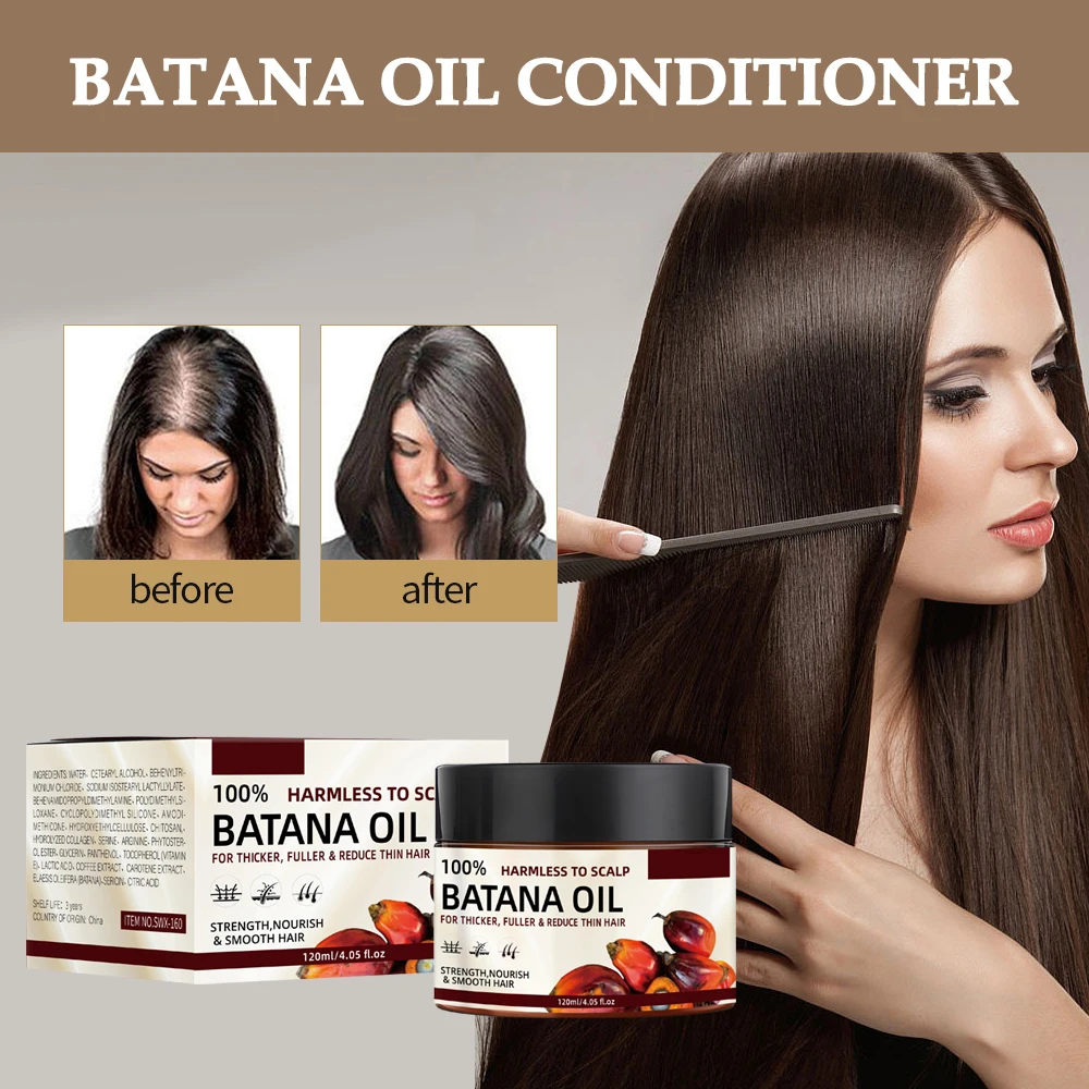 Batana Oil Hair Conditioner Moisturizing Repair Restore Hair Growth Enhances Texture Reduces Split Ends Anti-Hair Loss Hair Mask