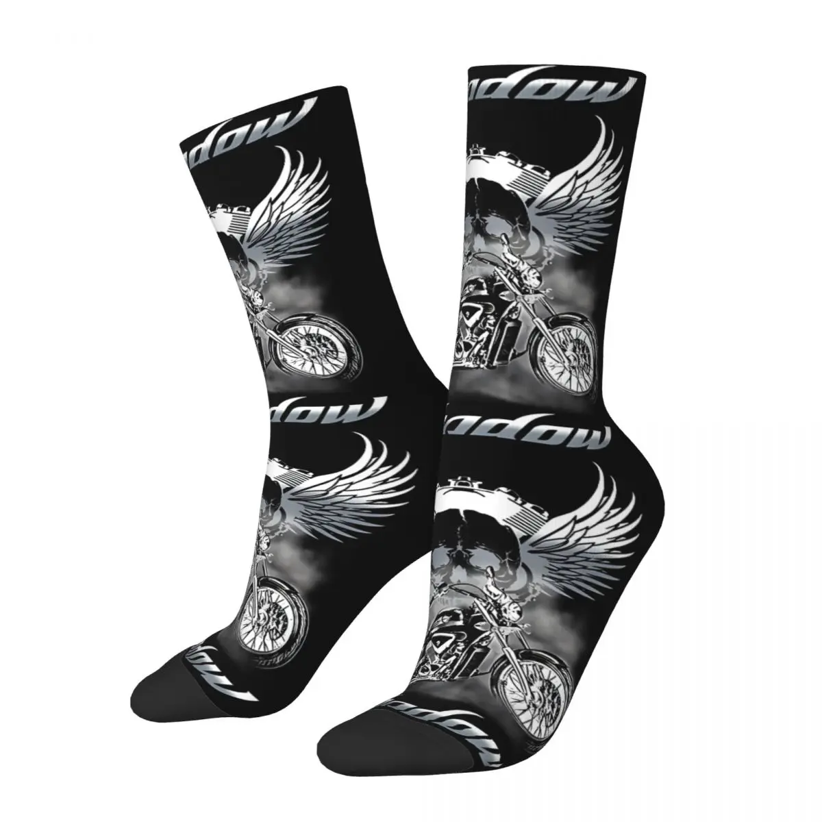 Rider Crazy Men's compression Socks Unisex West Coast Choppers Street Style Seamless Printed Funny Novelty Happy Crew Sock