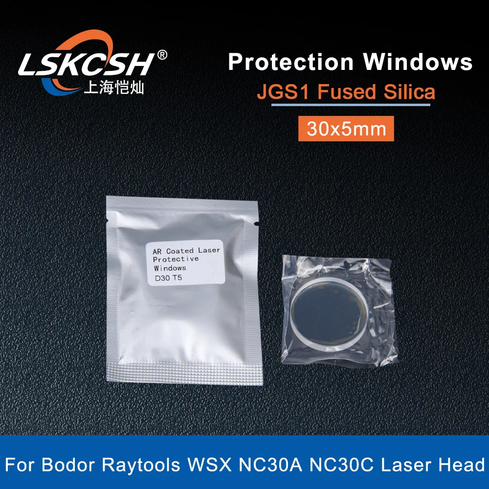 LSKCSH Fiber Laser Pr WSX Protective Lens/Windows 30*5mm 1064nm For WSX HSG Ospri Pr Laser Cutting Machines