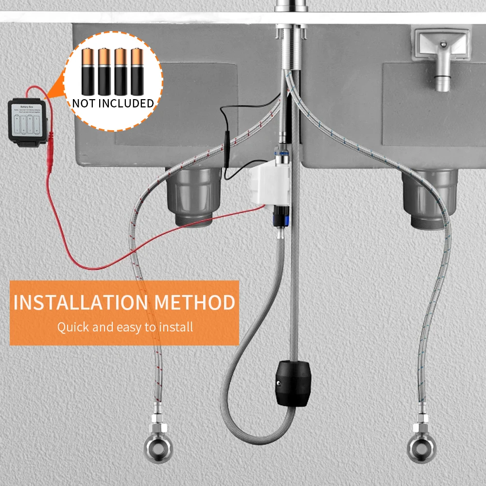 Imagem -05 - Torneira de Pia de Cozinha com Sensor de Movimento Inteligente Luz Led Touchless Pull Down Pulverizador Torneira de Cozinha Ativada Preto Fosco 1079