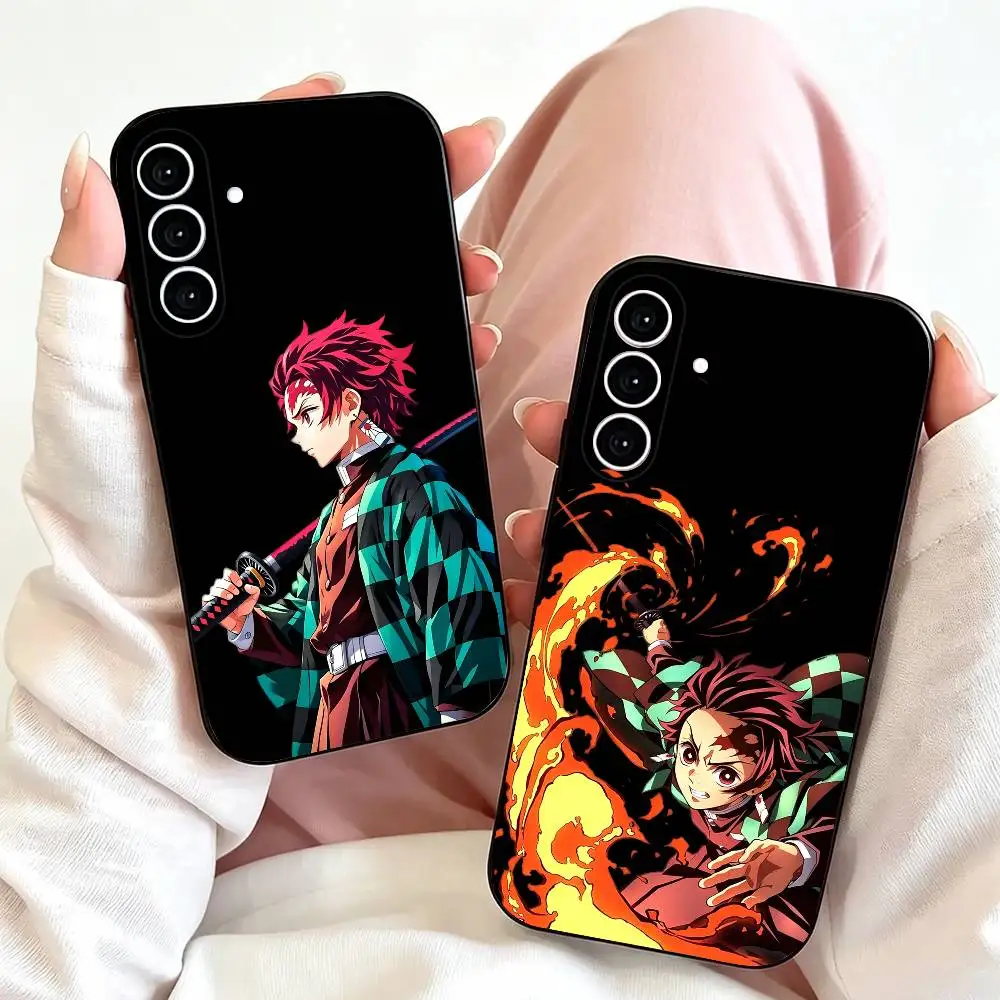 T-Tanjiro Kamado S-Slayer  Phone Case For Samsung Galaxy A73,A72,A71,A70,A53,A52,A51,Others Soft Black Cover