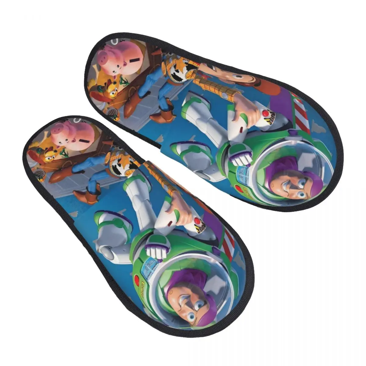 

Custom Toy Story Comfy Scuff Memory Foam Slippers Women Anime Hotel House Shoes