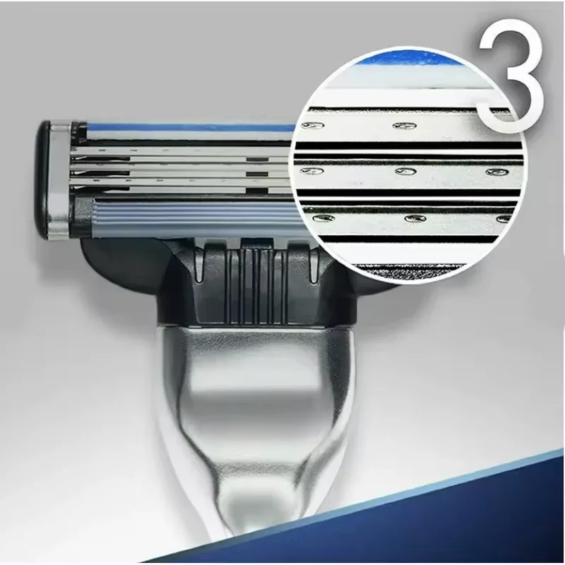Gillette MACH 3 Men's Razor 3 Layers Blades Fast Smooth Shaving Manual Shaver for Man Face Beard Cutting Razor for Man view 3