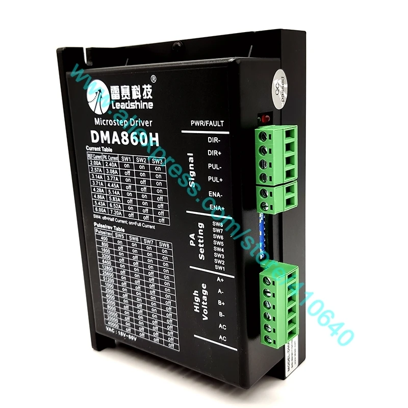 정품 leadshine dma860h nema 34 ~ 42 스테퍼 드롭 무료 쇼핑에 적합한 18 ~ 80 vdc 2 상 스테퍼 드라이브