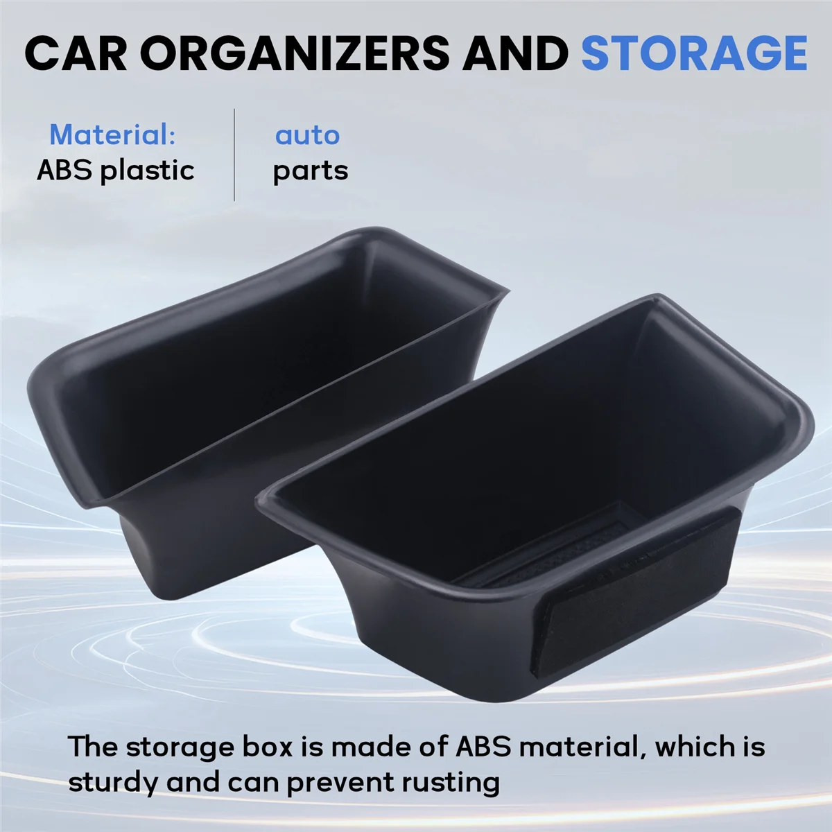 

T61C_4 X Car Door Side Handle Pocket Storage Box Storage Organizer Tray Grab Handle Box For-Porsche Macan 2015-2021